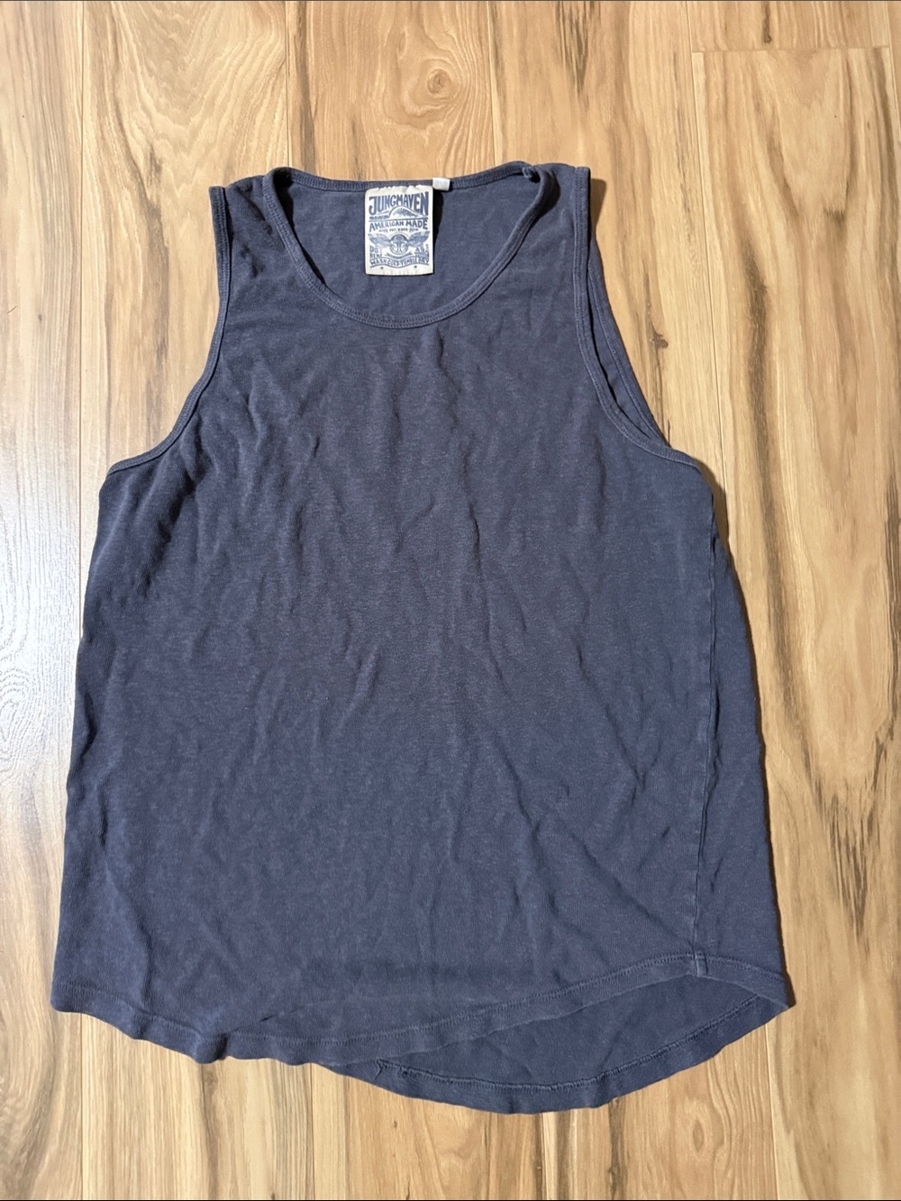 Jungmaven Men's Charcoal Gray Scoop Neck Tank